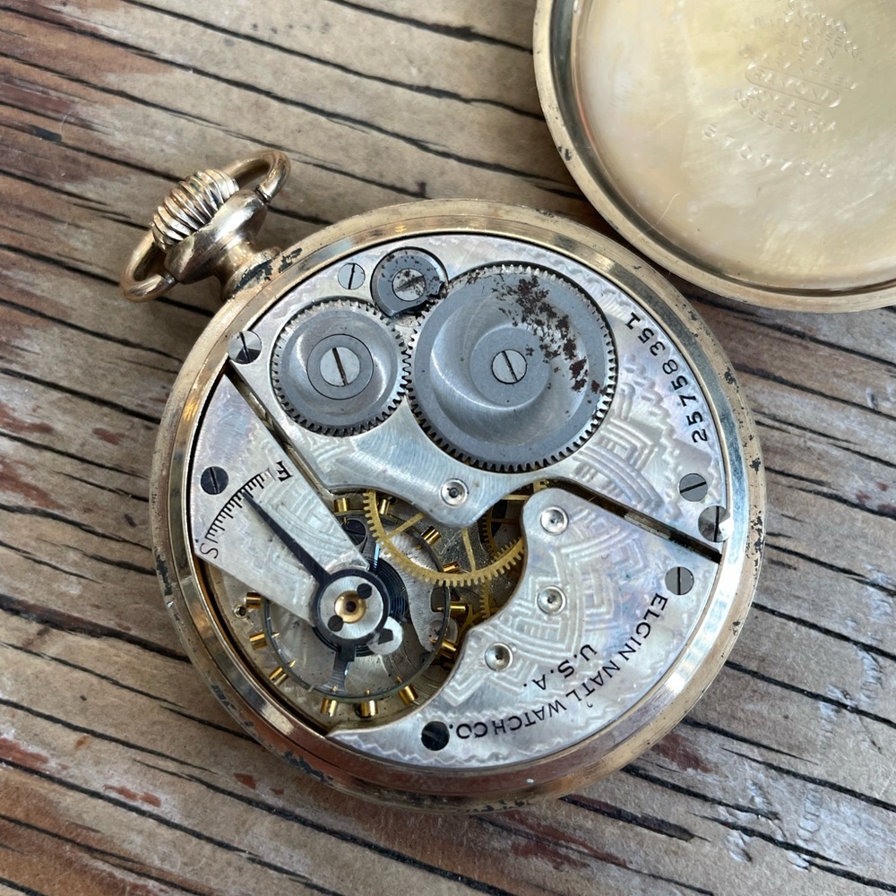 Antique Elgin Pocket Watch Grade 291 Model 7 16s 7j - Picture 8 of 9